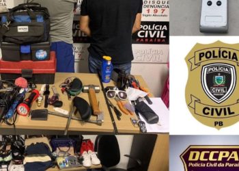 Polícia prende, em João Pessoa, suspeitos de bloquear sinal de trava de veículos