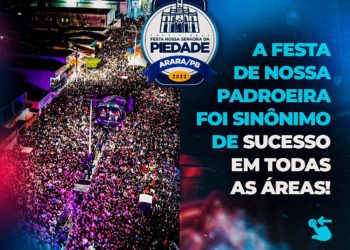 Festa da padroeira de Arara,Pb  e sinônimo de sucesso e recorde de publico