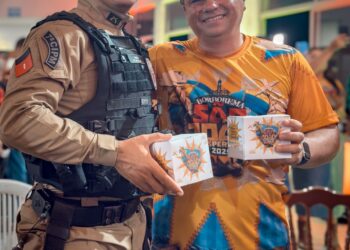 Comando da 7ª cipm participa do lançamento da programação do são joão vespertino da cidade de Borborema.